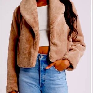 Faux fur pea coat by BlankNYC
